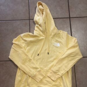 Yellow Womens North Face Hoodie